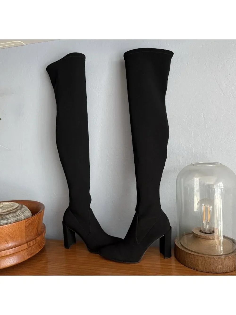 Stuart Weitzman HiChamp Microfiber Knee Thigh Boot